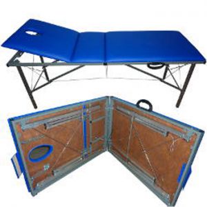 Раскладной массажный стол маленький с подъемом головы и регулировкой высоты Heliox (MTT8) ― Оборудование для спорта и здоровья