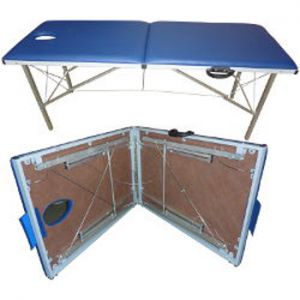 Раскладной массажный стол средний с регулировкой высоты Heliox (MTT4) ― Оборудование для спорта и здоровья